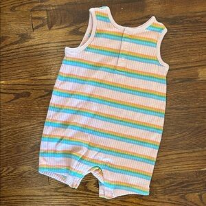Hanna Anderson Striped Sleeveless Baby Romper